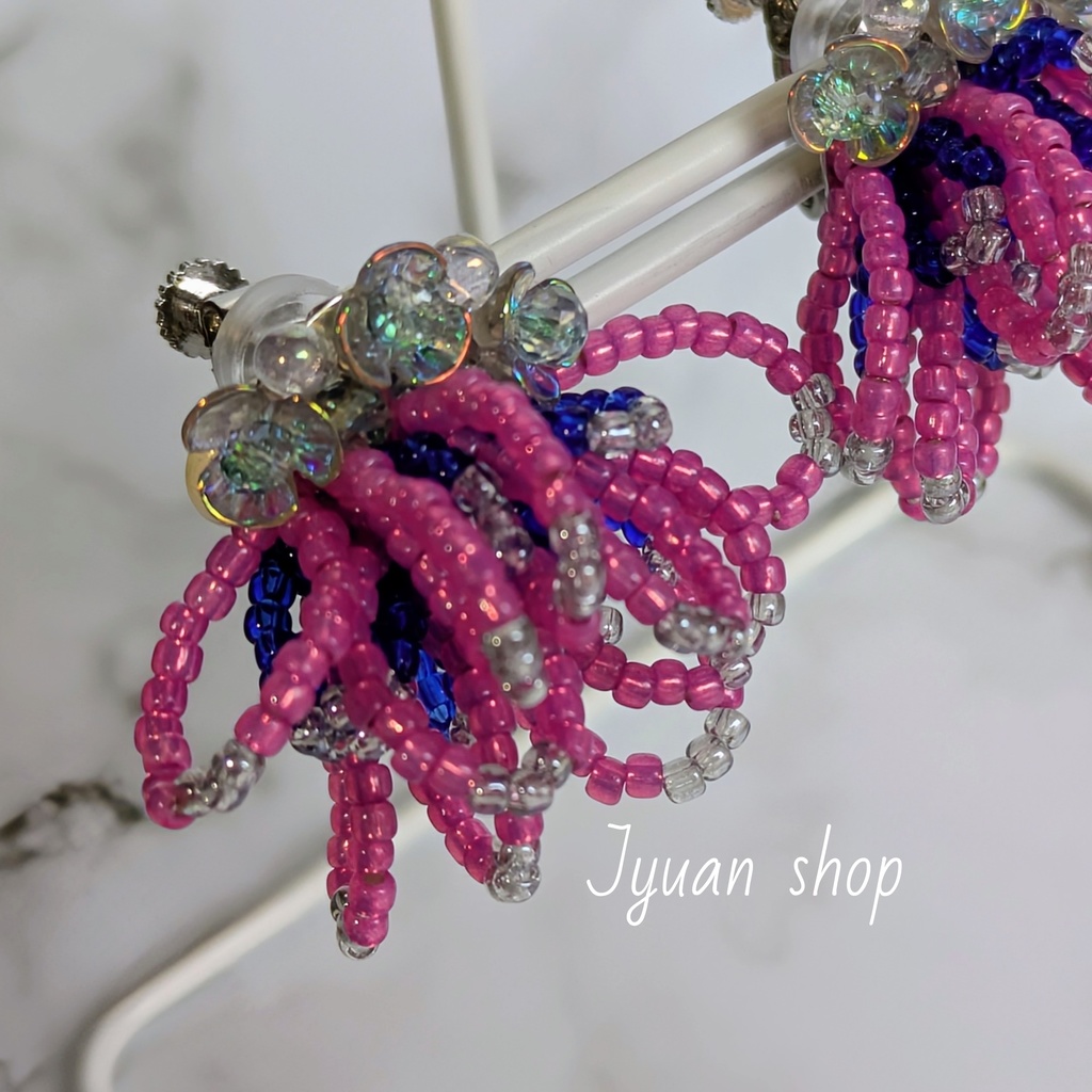 鬼滅 猗窩座 イメージ イヤリング/ピアス ver.4