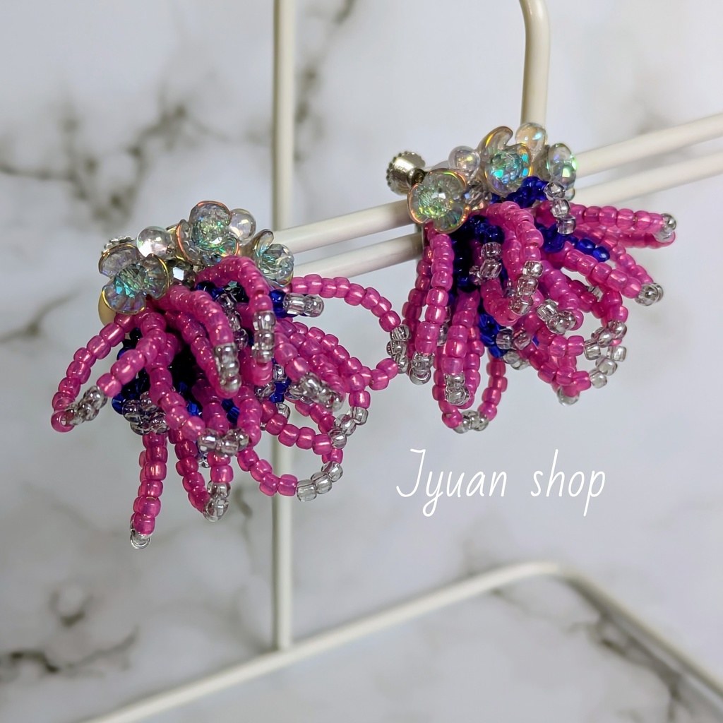 鬼滅 猗窩座 イメージ イヤリング/ピアス ver.4