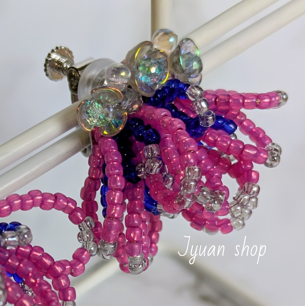 鬼滅 猗窩座 イメージ イヤリング/ピアス ver.4