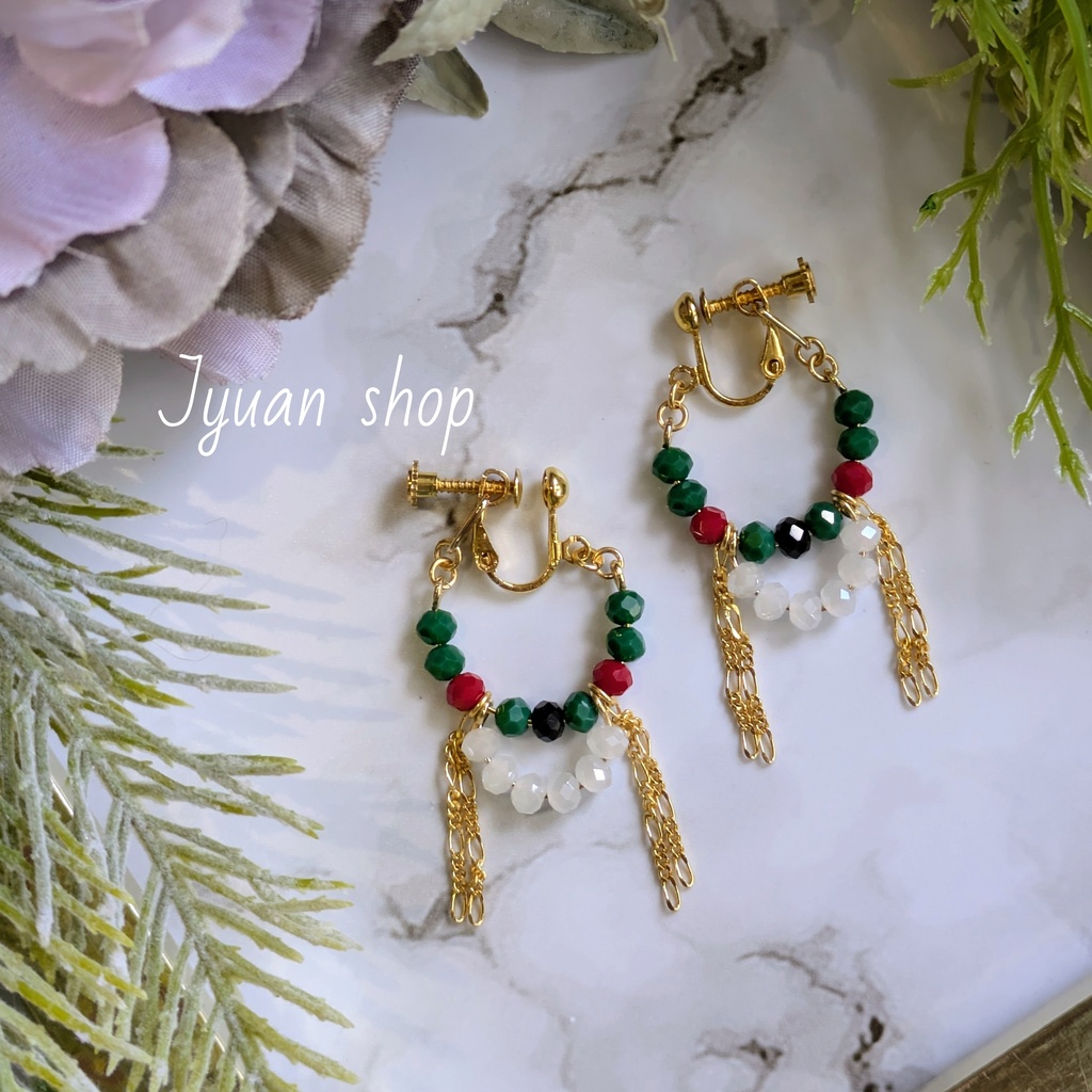 鬼滅 童磨 イメージ イヤリング/ピアス ver.5