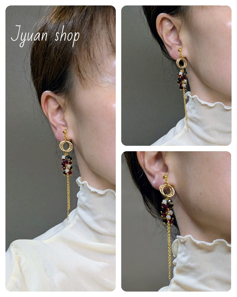 ハイキュー!!音駒イメージカラー イヤリング/ピアス 4