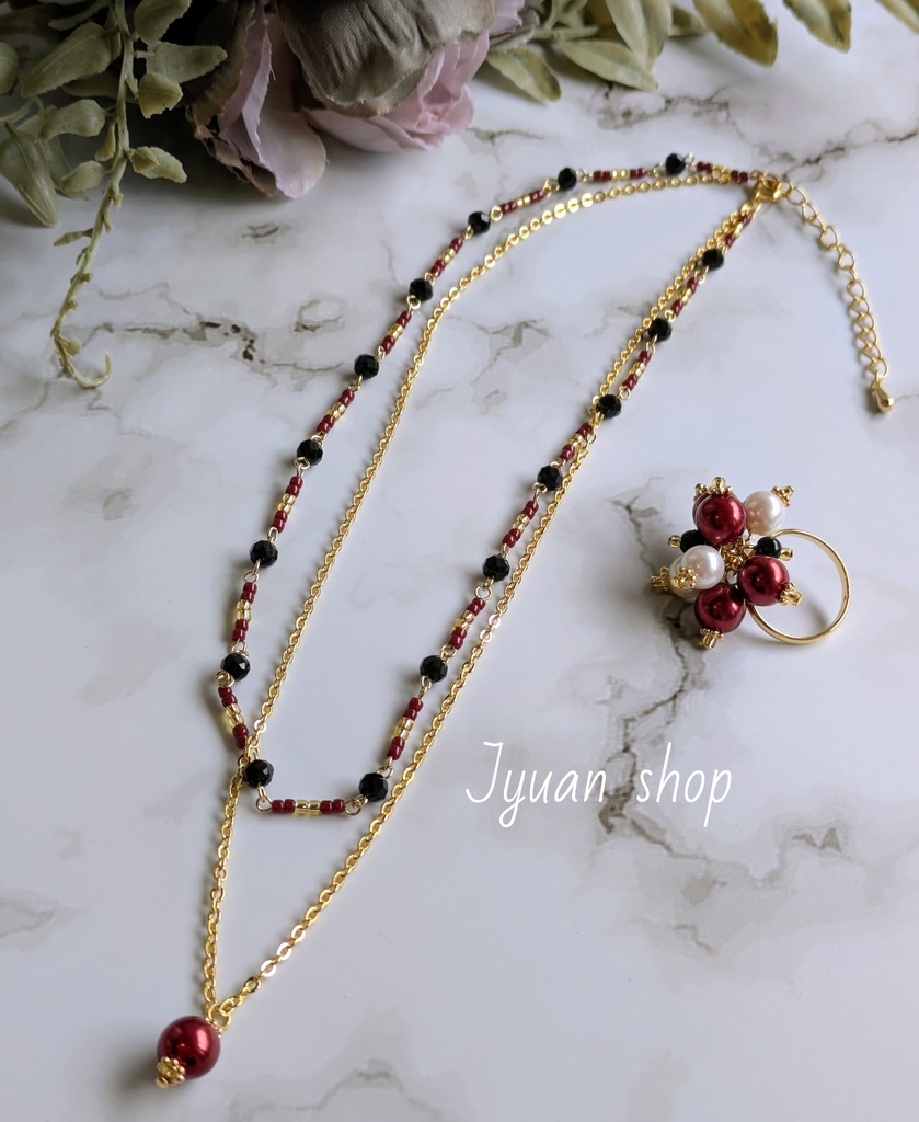 ハイキュー!!稲荷崎 イメージカラー ネックレス&リング 4