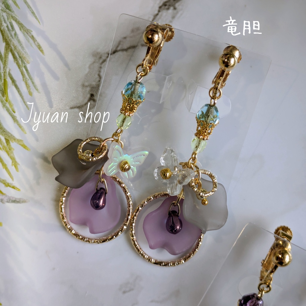 東京卍リベンジャーズ 灰谷蘭&灰谷竜胆 イメージ イヤリング/ピアス ver.2