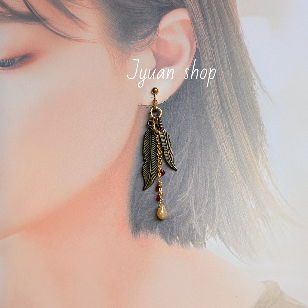 【再販】ヒロアカ ホークス イメージ イヤリング/ピアス デザイン②