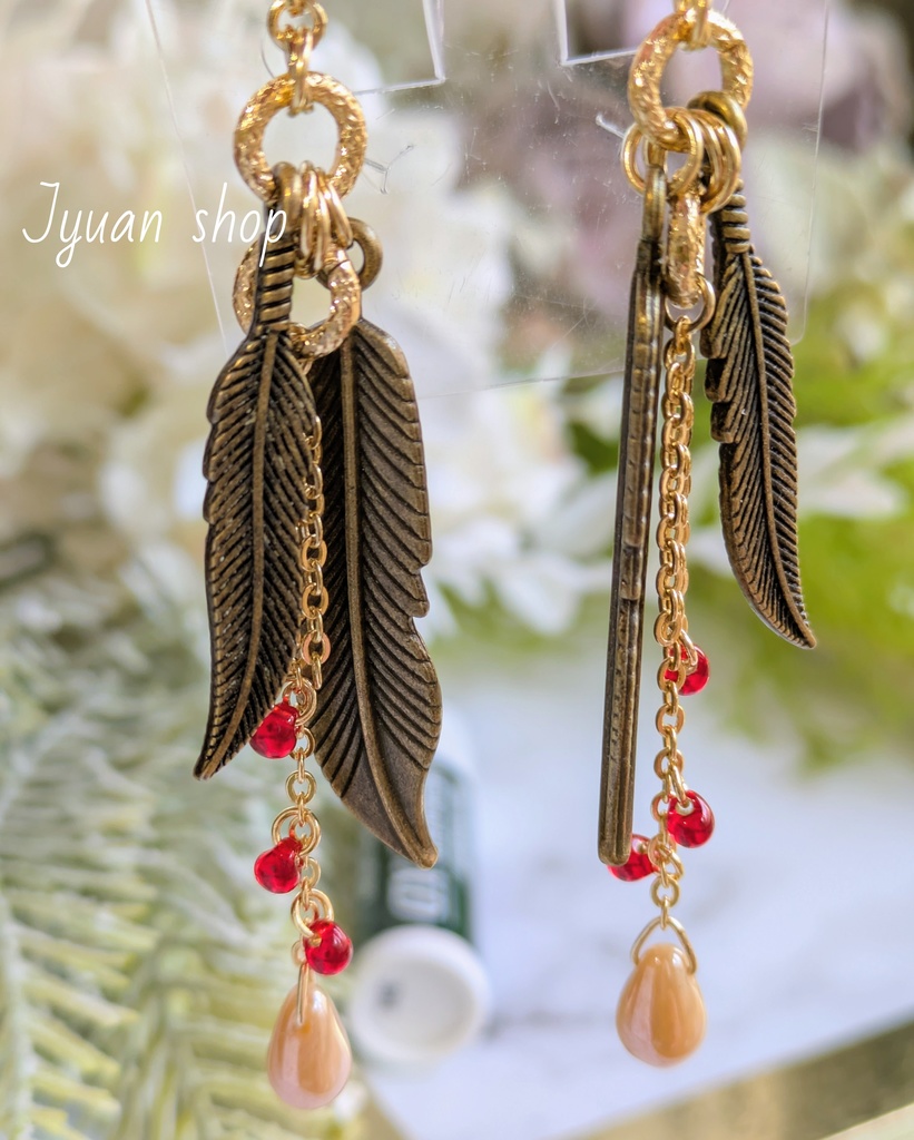 【再販】ヒロアカ ホークス イメージ イヤリング/ピアス デザイン②