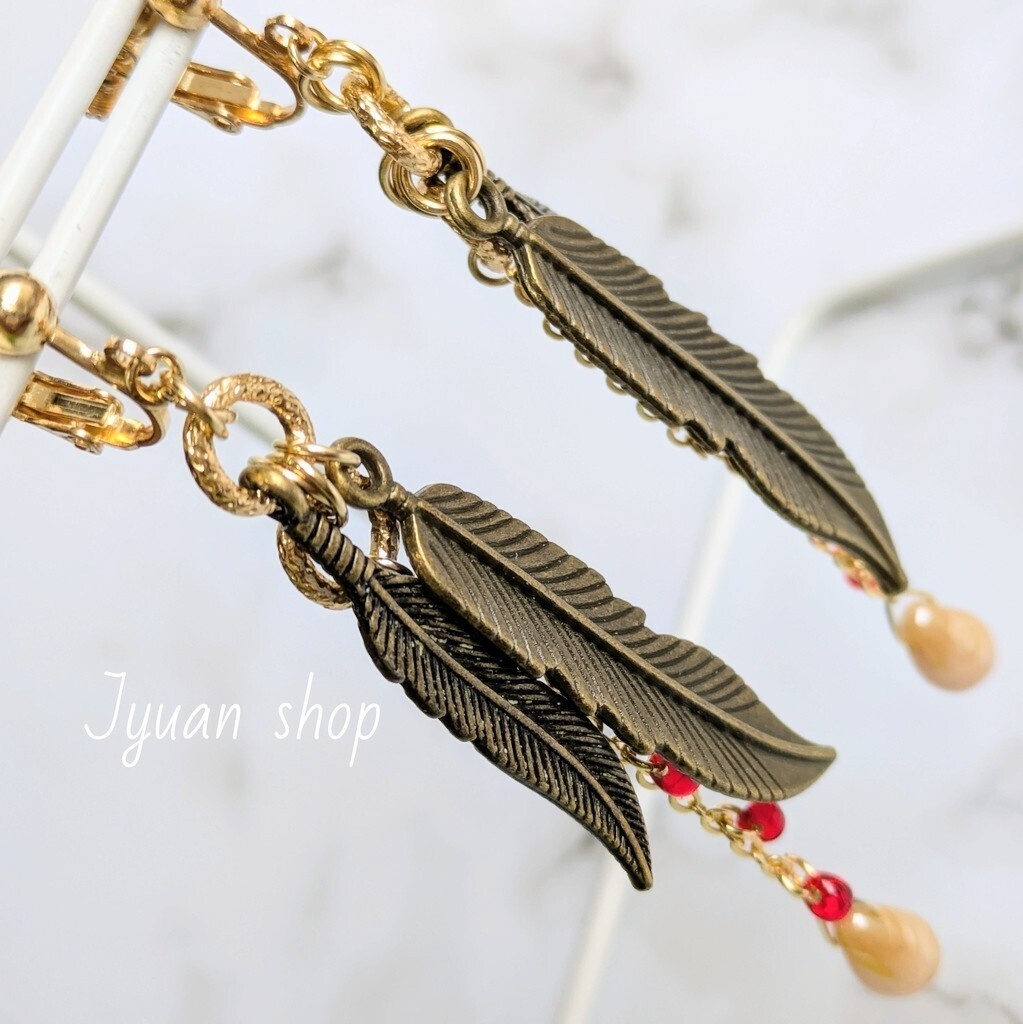 剛翼の閃光 【再販】ヒロアカ ホークス イメージ イヤリング/ピアス デザイン②