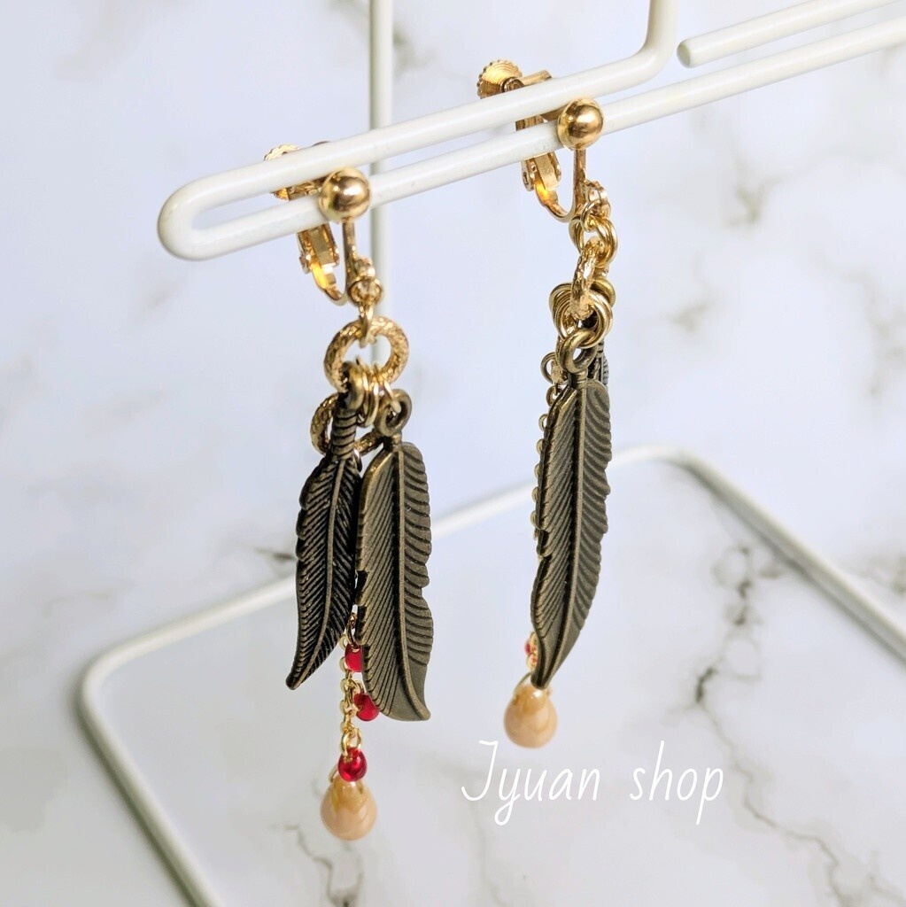 剛翼の閃光 【再販】ヒロアカ ホークス イメージ イヤリング/ピアス デザイン②