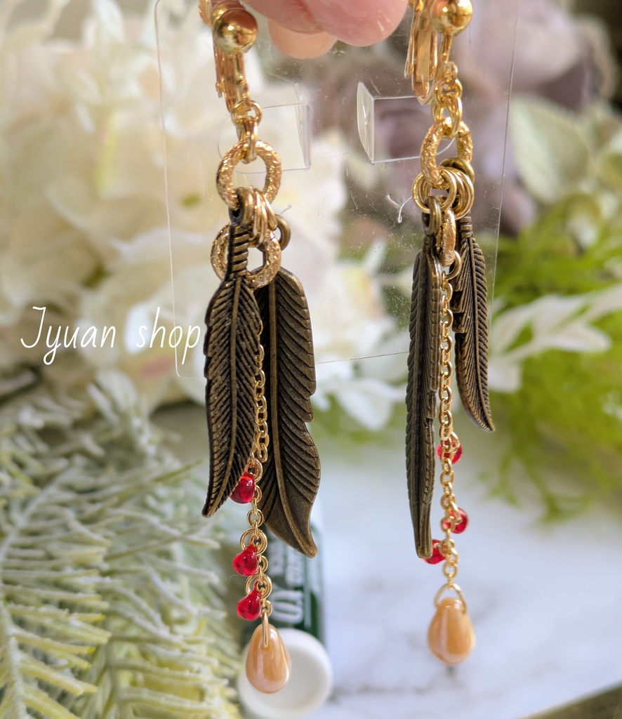 【再販】ヒロアカ ホークス イメージ イヤリング/ピアス デザイン②