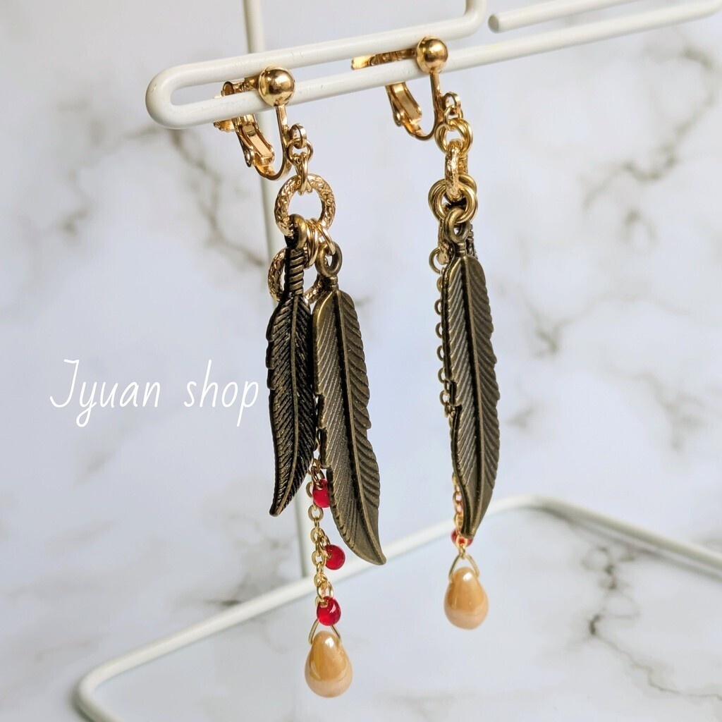 剛翼の閃光 【再販】ヒロアカ ホークス イメージ イヤリング/ピアス デザイン②