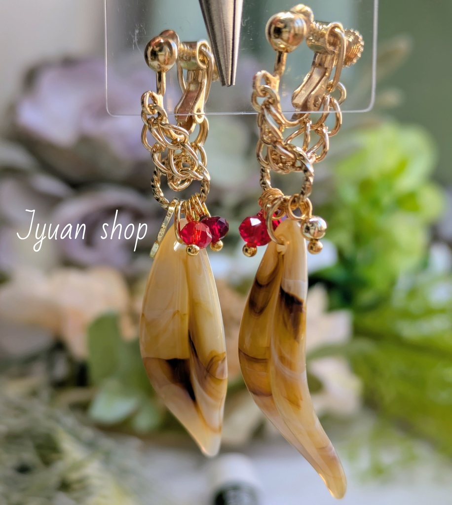 ヒロアカ ホークス イメージ イヤリング/ピアス ver.2