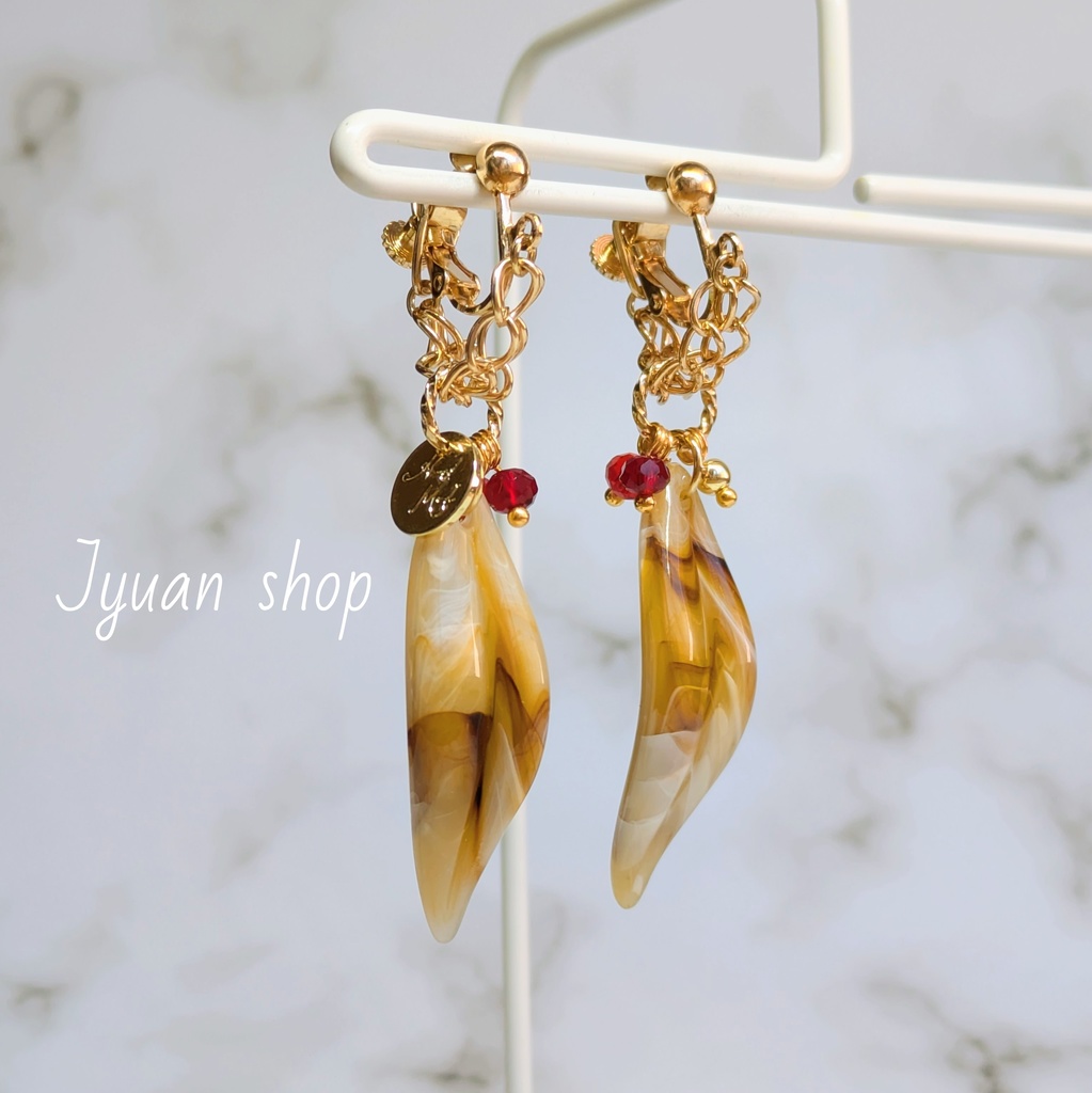 ヒロアカ ホークス イメージ イヤリング/ピアス ver.2