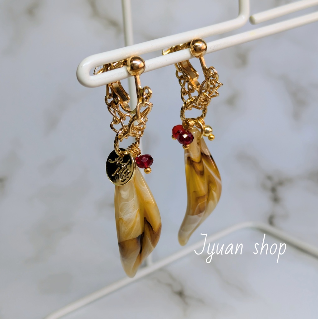 ヒロアカ ホークス イメージ イヤリング/ピアス ver.2