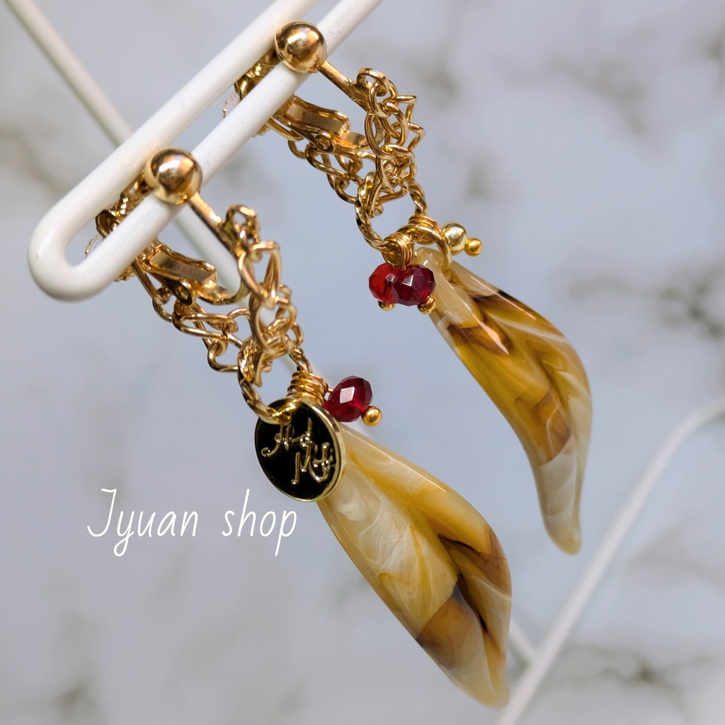 ヒロアカ ホークス イメージ イヤリング/ピアス ver.2