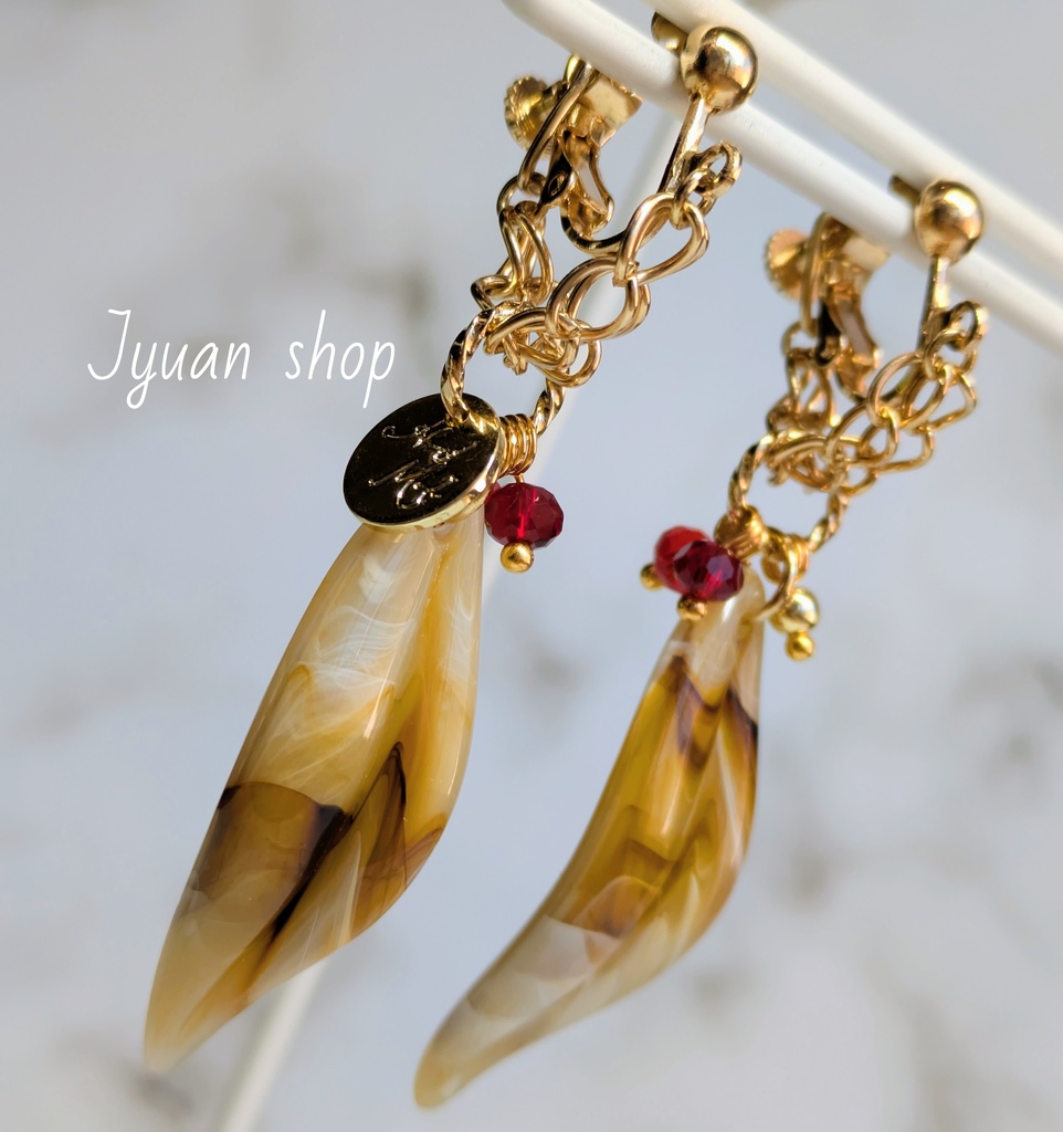 ヒロアカ ホークス イメージ イヤリング/ピアス ver.2