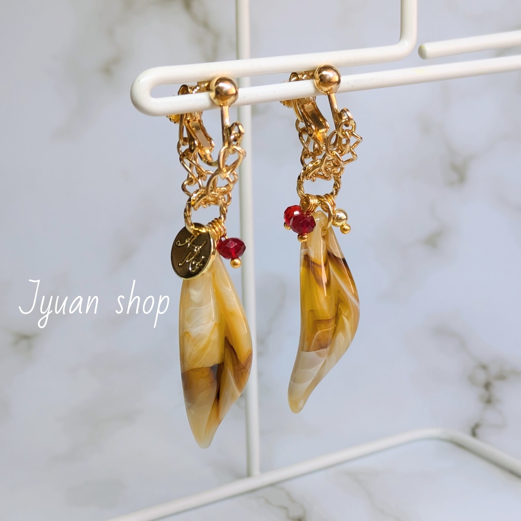 ヒロアカ ホークス イメージ イヤリング/ピアス ver.2