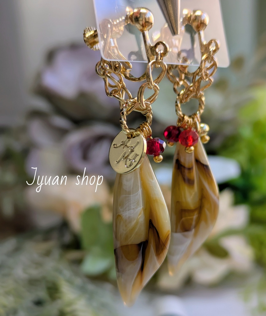 ヒロアカ ホークス イメージ イヤリング/ピアス ver.2