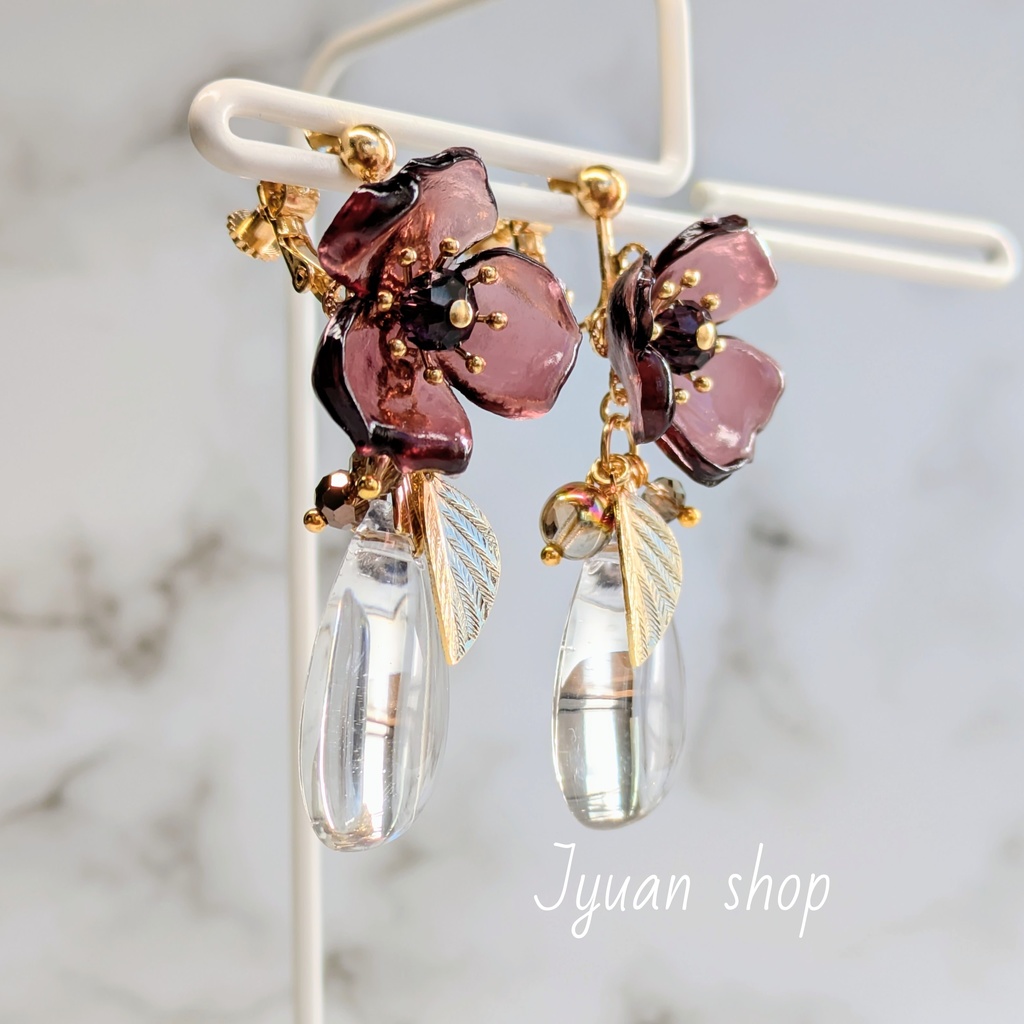 鬼滅 不死川玄弥 イメージ イヤリング/ピアス ver.2