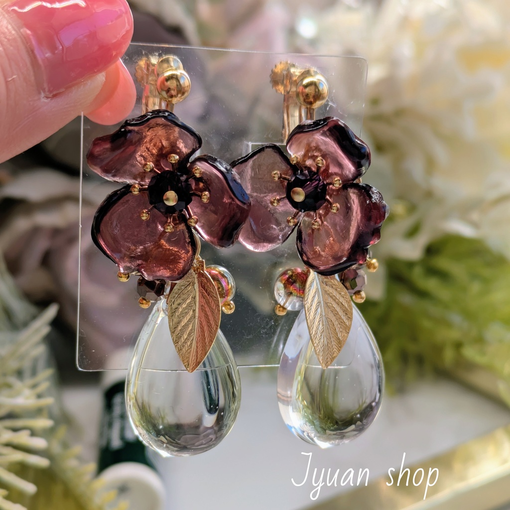 鬼滅 不死川玄弥 イメージ イヤリング/ピアス ver.2