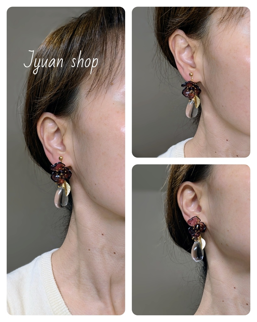 鬼滅 不死川玄弥 イメージ イヤリング/ピアス ver.2