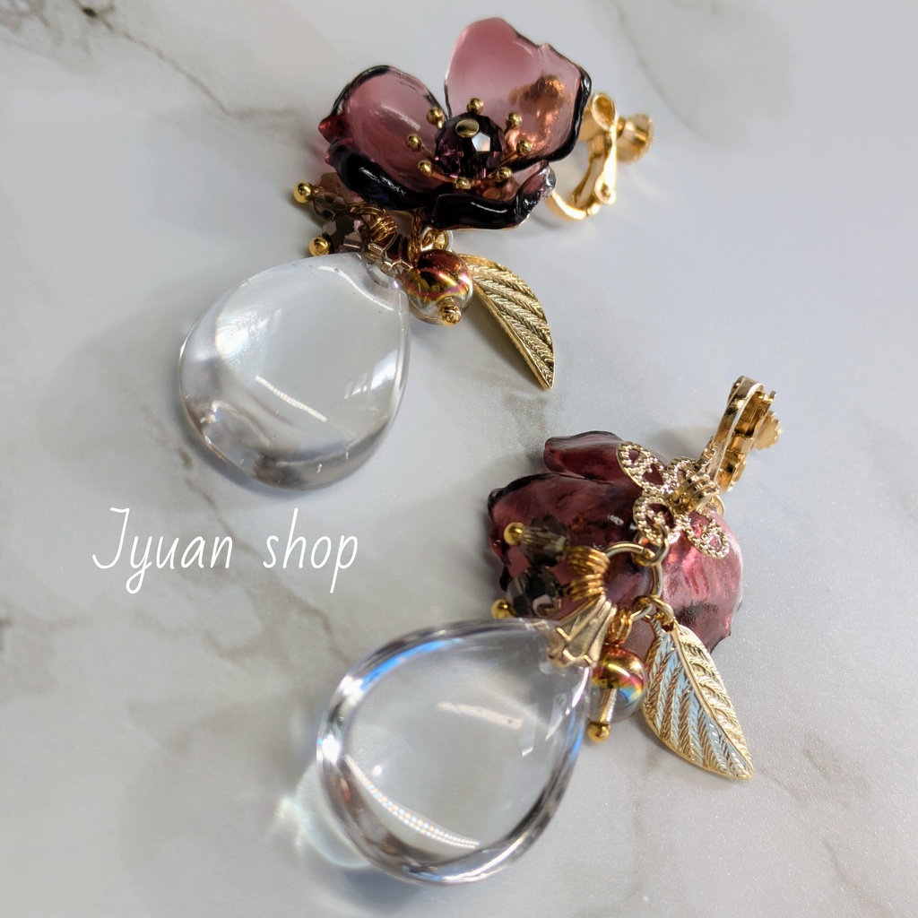 鬼滅 不死川玄弥 イメージ イヤリング/ピアス ver.2