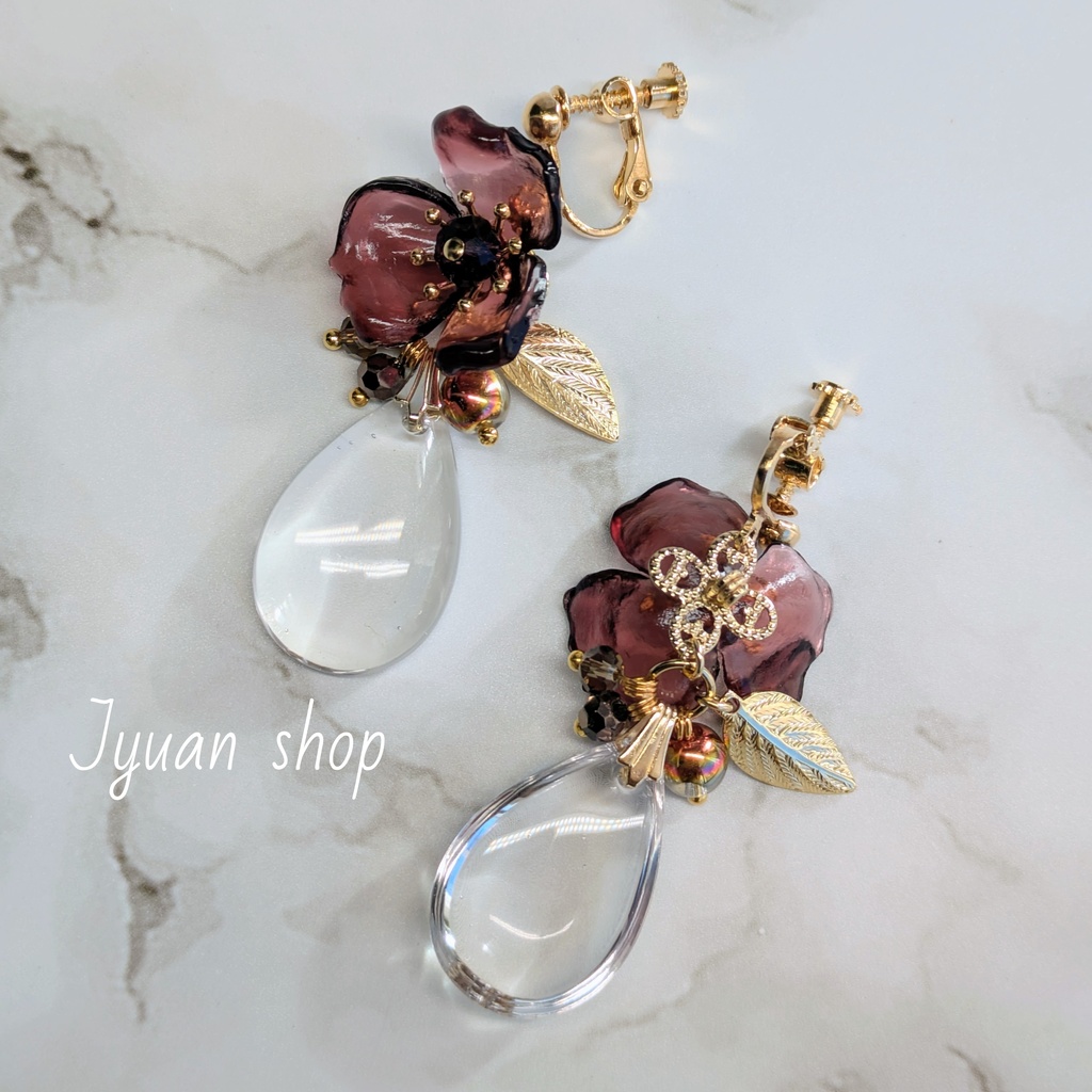 鬼滅 不死川玄弥 イメージ イヤリング/ピアス ver.2