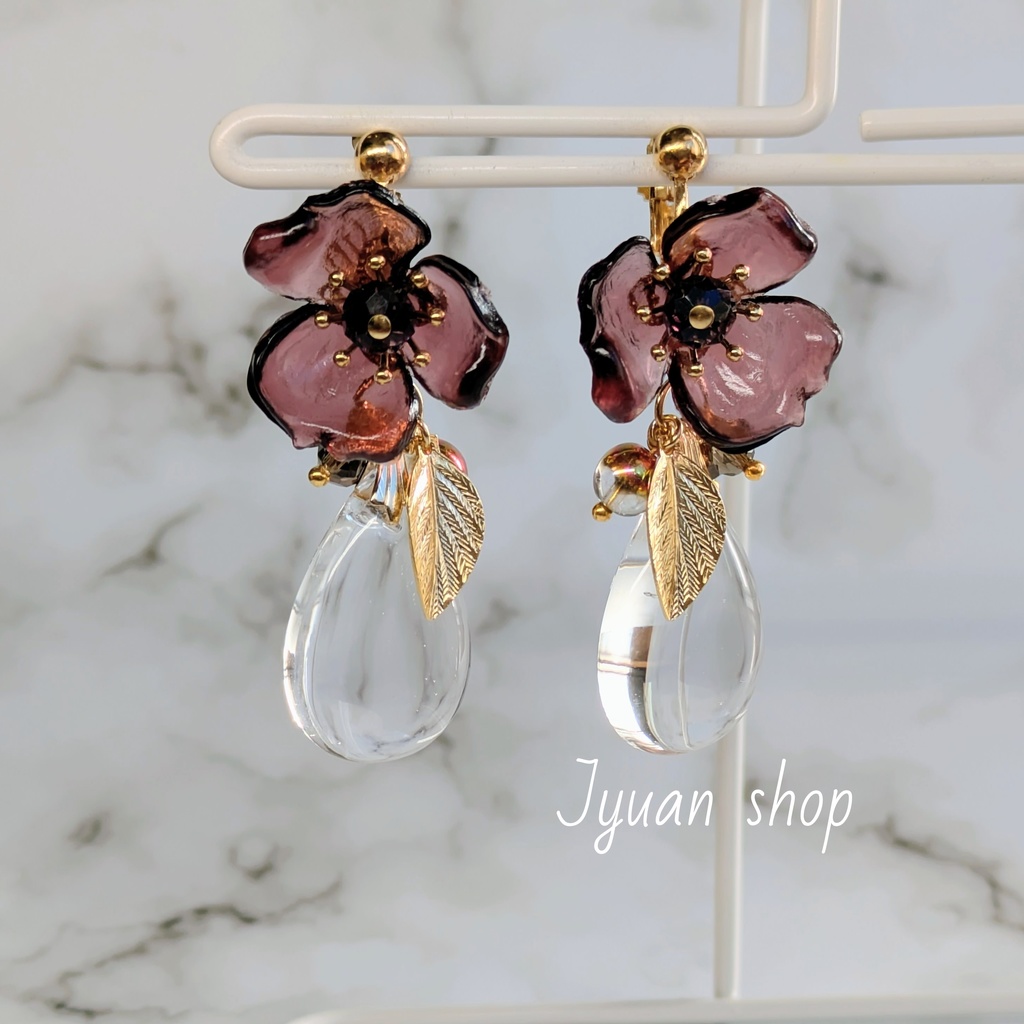 鬼滅 不死川玄弥 イメージ イヤリング/ピアス ver.2