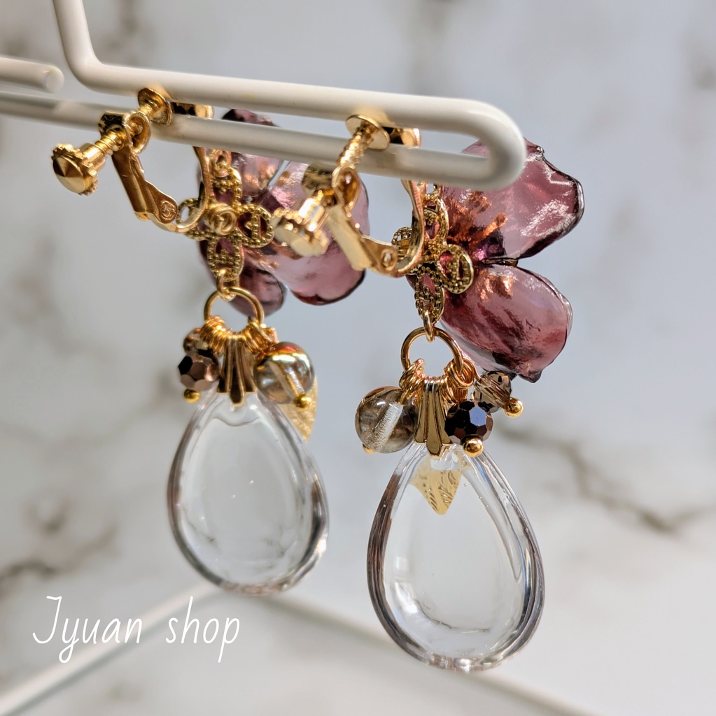 鬼滅 不死川玄弥 イメージ イヤリング/ピアス ver.2