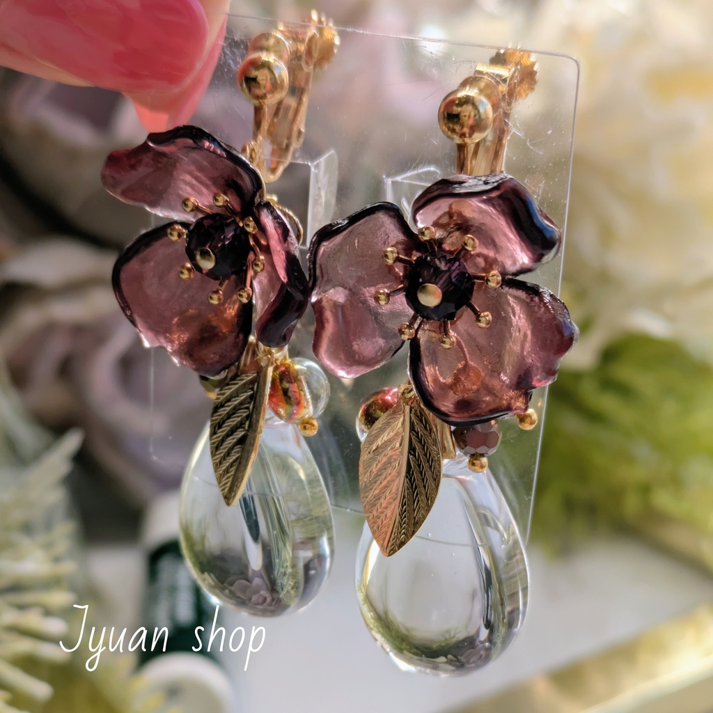 鬼滅 不死川玄弥 イメージ イヤリング/ピアス ver.2