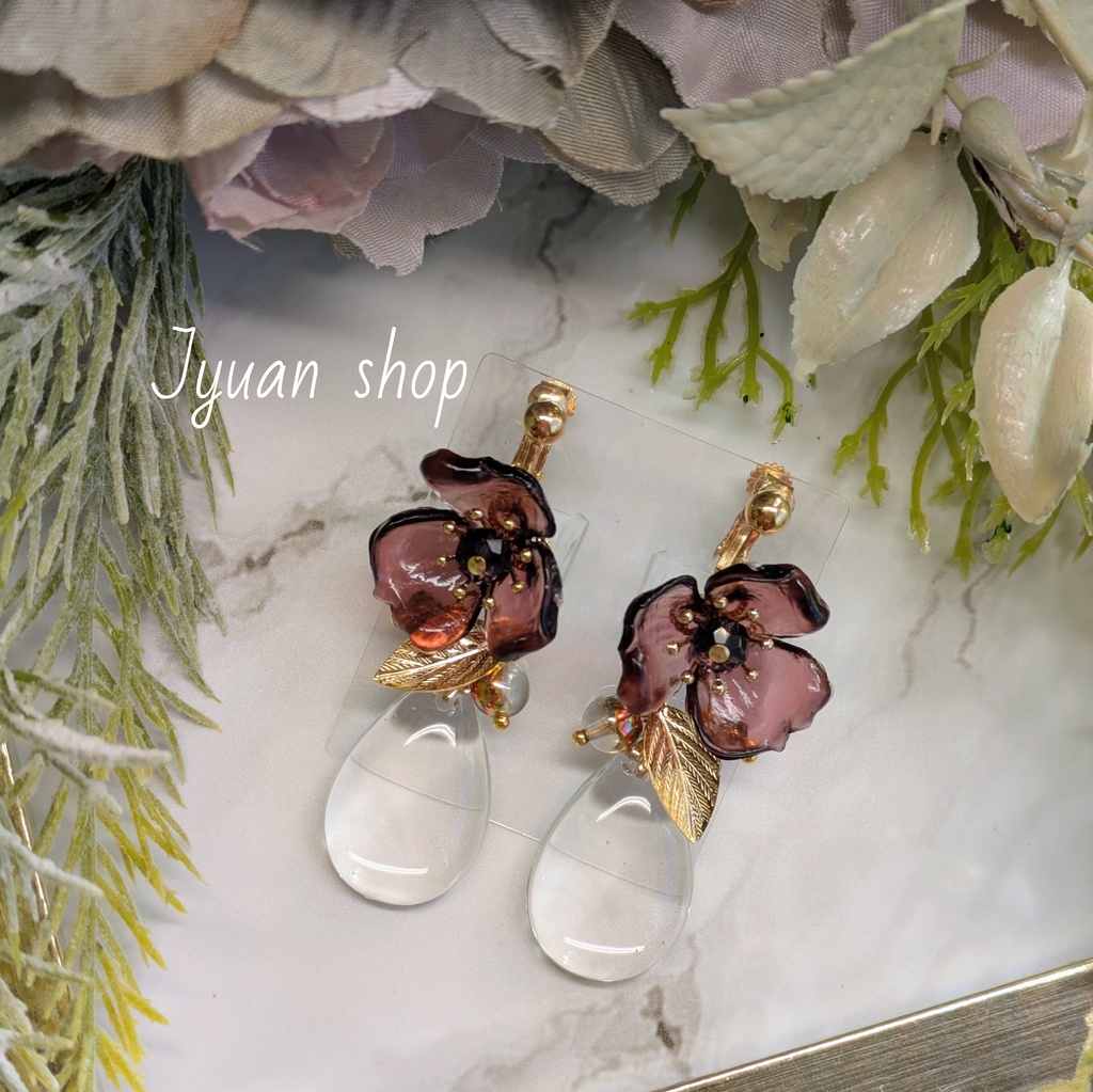 鬼滅 不死川玄弥 イメージ イヤリング/ピアス ver.2