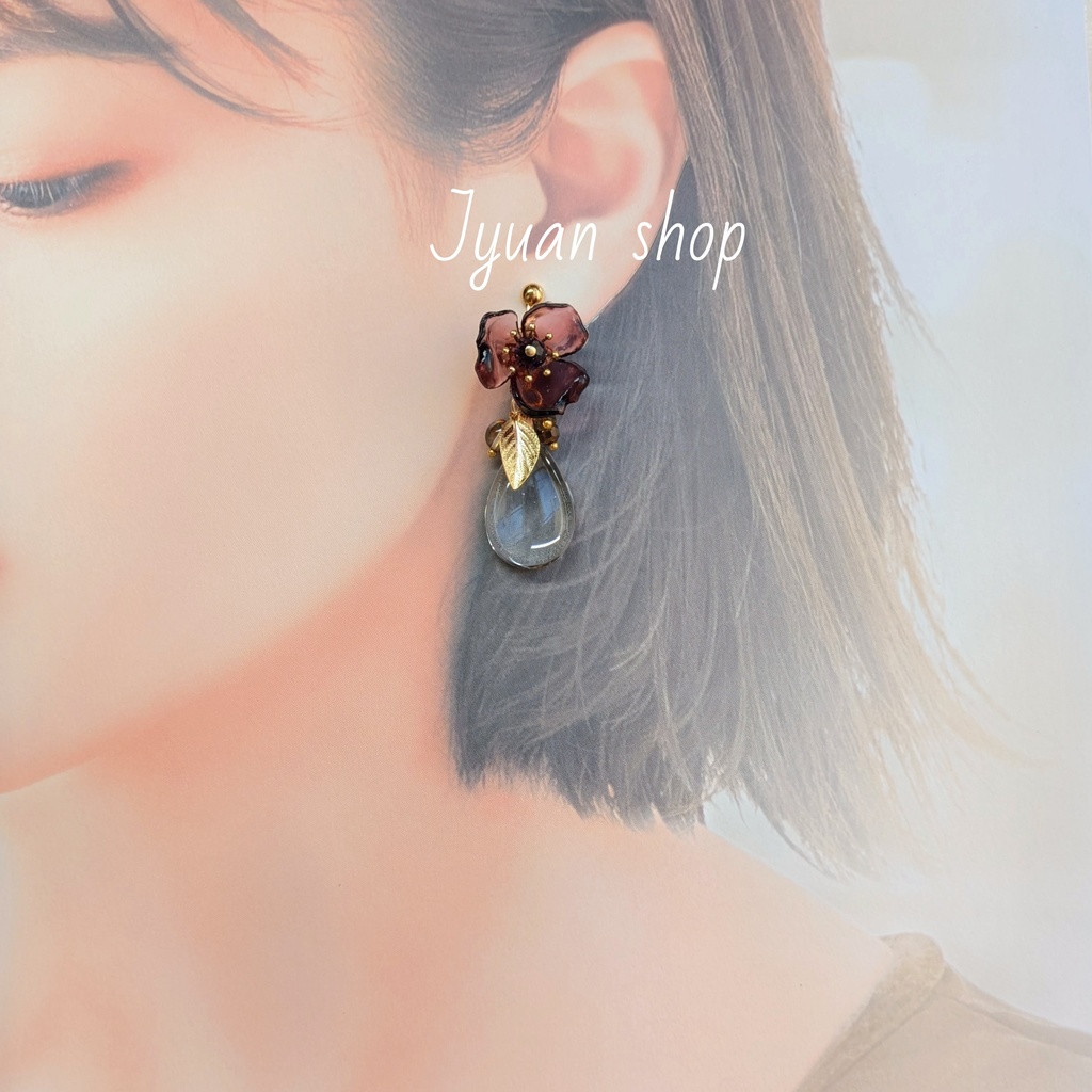 鬼滅 不死川玄弥 イメージ イヤリング/ピアス ver.2