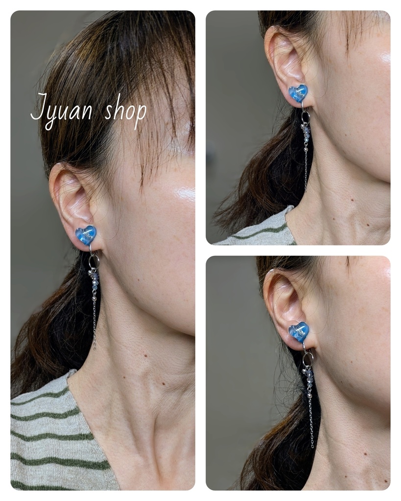 ヒロアカ 荼毘 イメージ イヤリング/ピアス ver.3