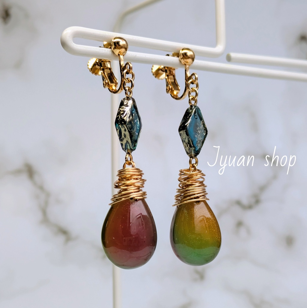 鬼滅の刃 冨岡義勇 イメージ イヤリング/ピアスver.3 ※訳あり※