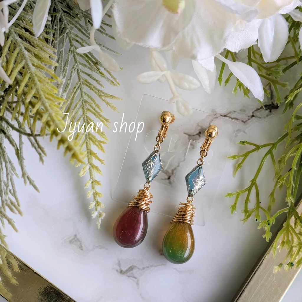 鬼滅の刃 冨岡義勇 イメージ イヤリング/ピアスver.3　※訳あり※