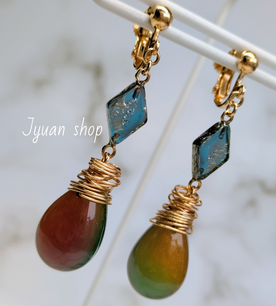 鬼滅の刃 冨岡義勇 イメージ イヤリング/ピアスver.3 ※訳あり※