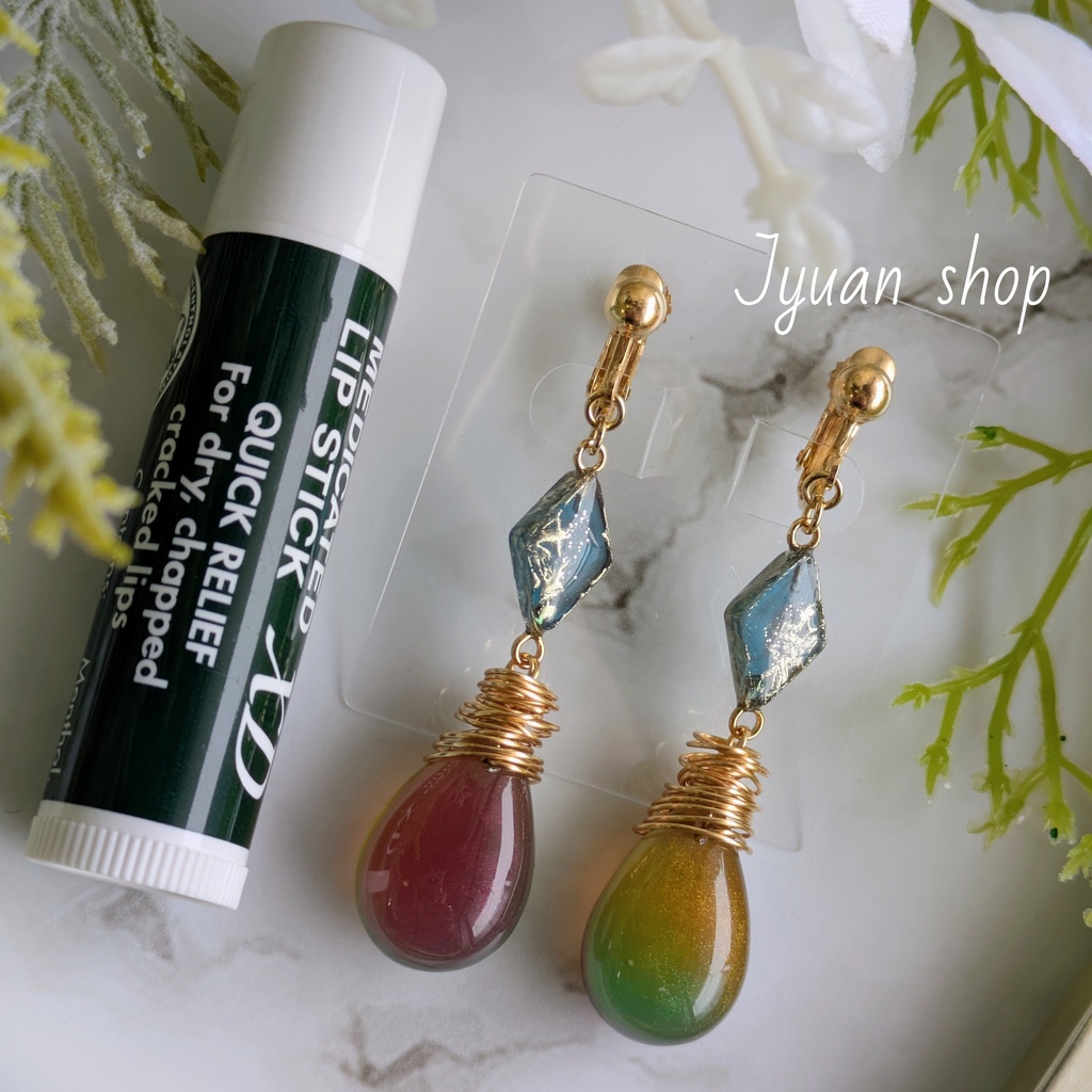 鬼滅の刃 冨岡義勇 イメージ イヤリング/ピアスver.3 ※訳あり※