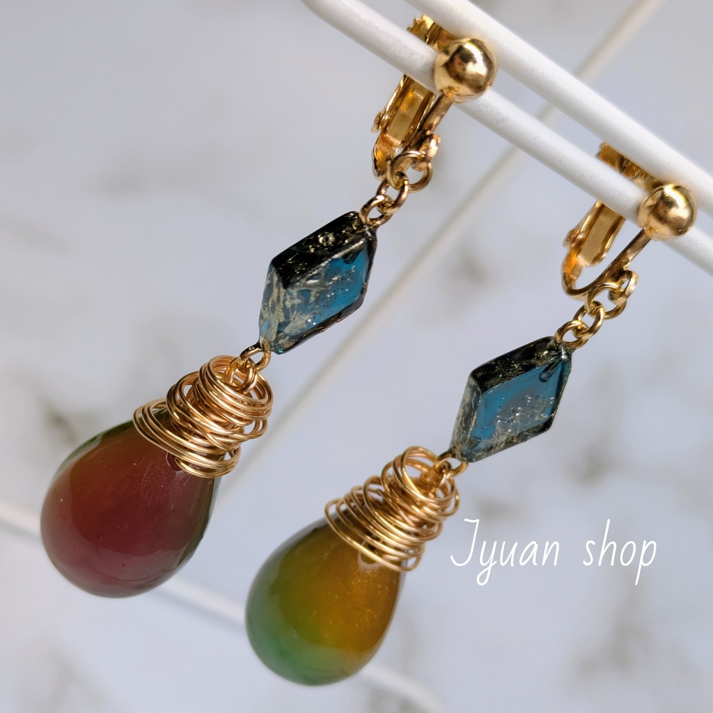 鬼滅の刃 冨岡義勇 イメージ イヤリング/ピアスver.3 ※訳あり※