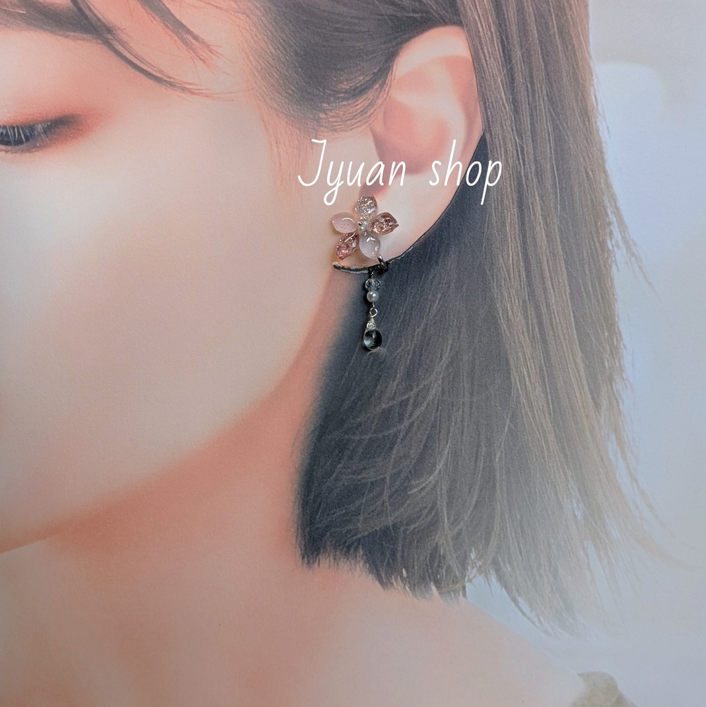 ★プレゼント企画★ 大人の桜アクセサリー 耳飾り&リング ※応募締切2/22※