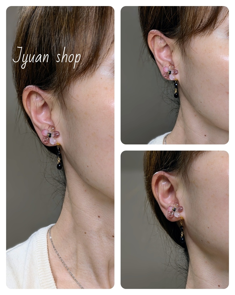 ★プレゼント企画★ 大人の桜アクセサリー 耳飾り&リング ※応募締切2/22※