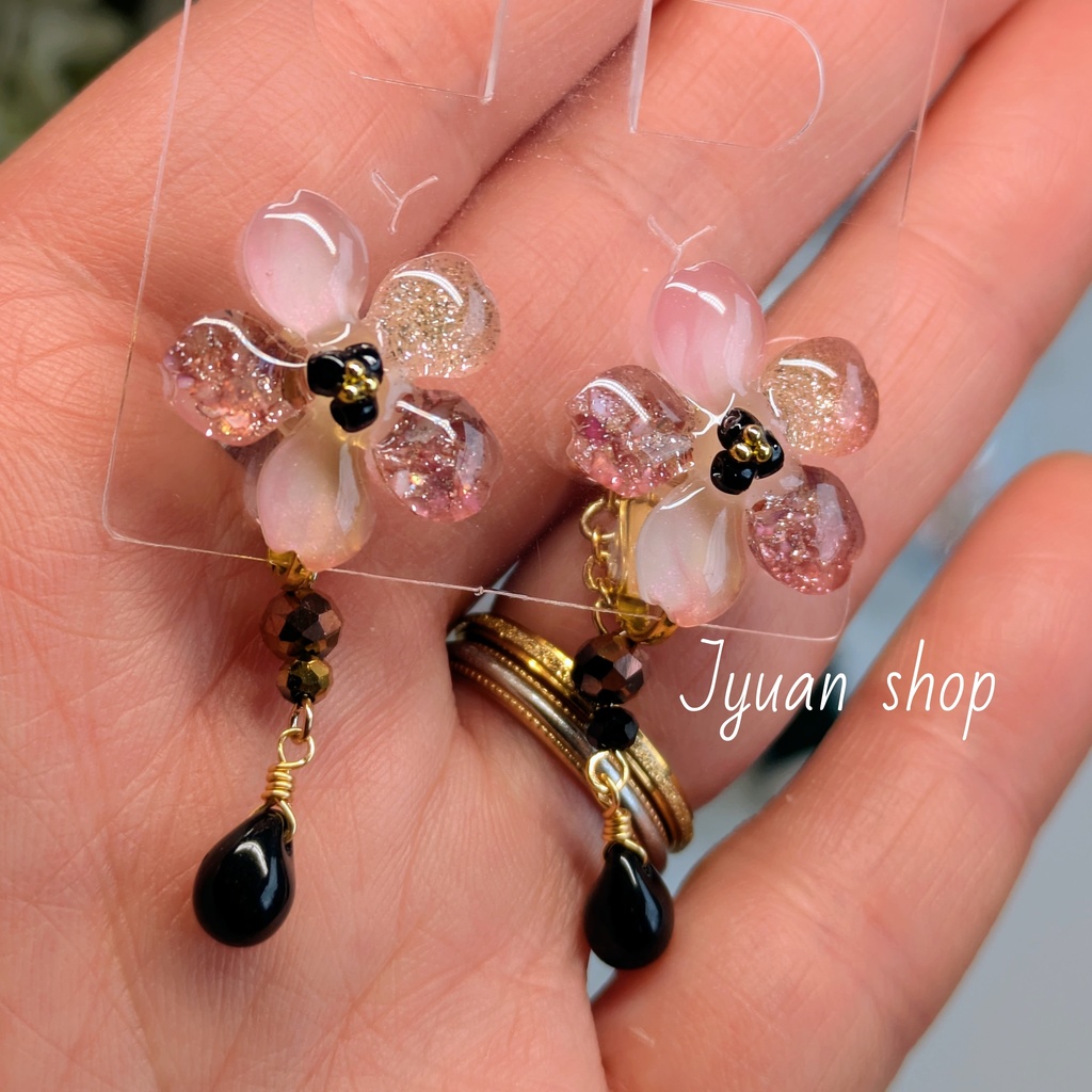 ★プレゼント企画★ 大人の桜アクセサリー 耳飾り&リング ※応募締切2/22※