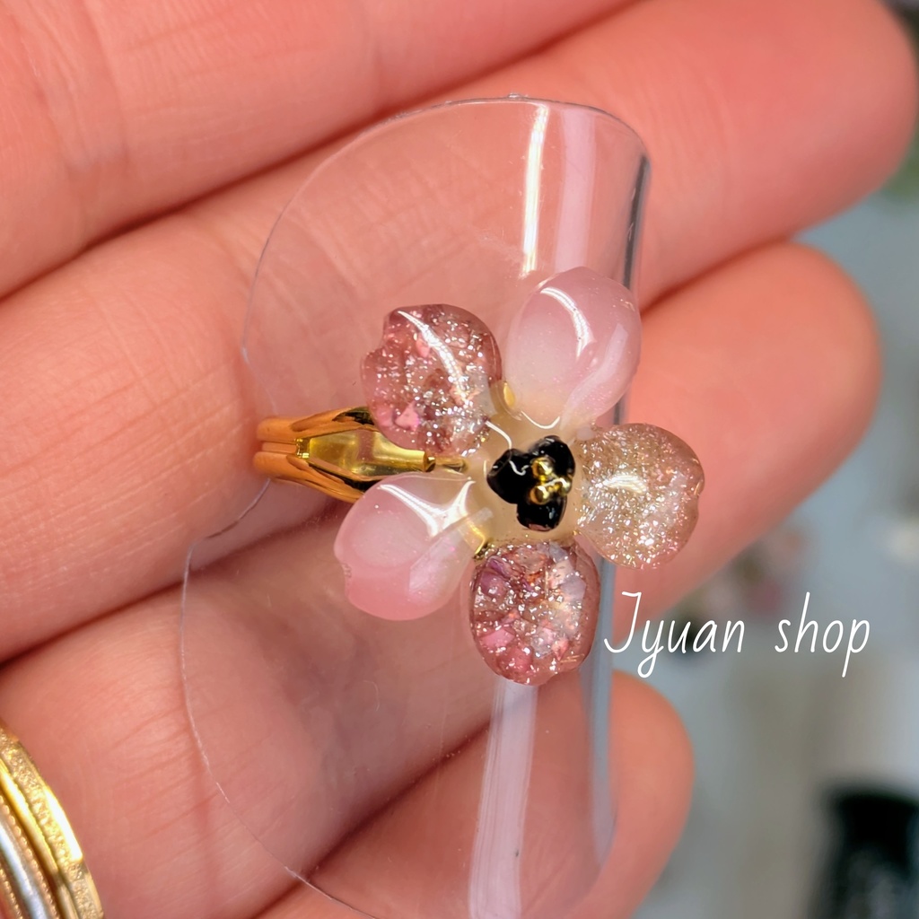 ★プレゼント企画★ 大人の桜アクセサリー 耳飾り&リング ※応募締切2/22※