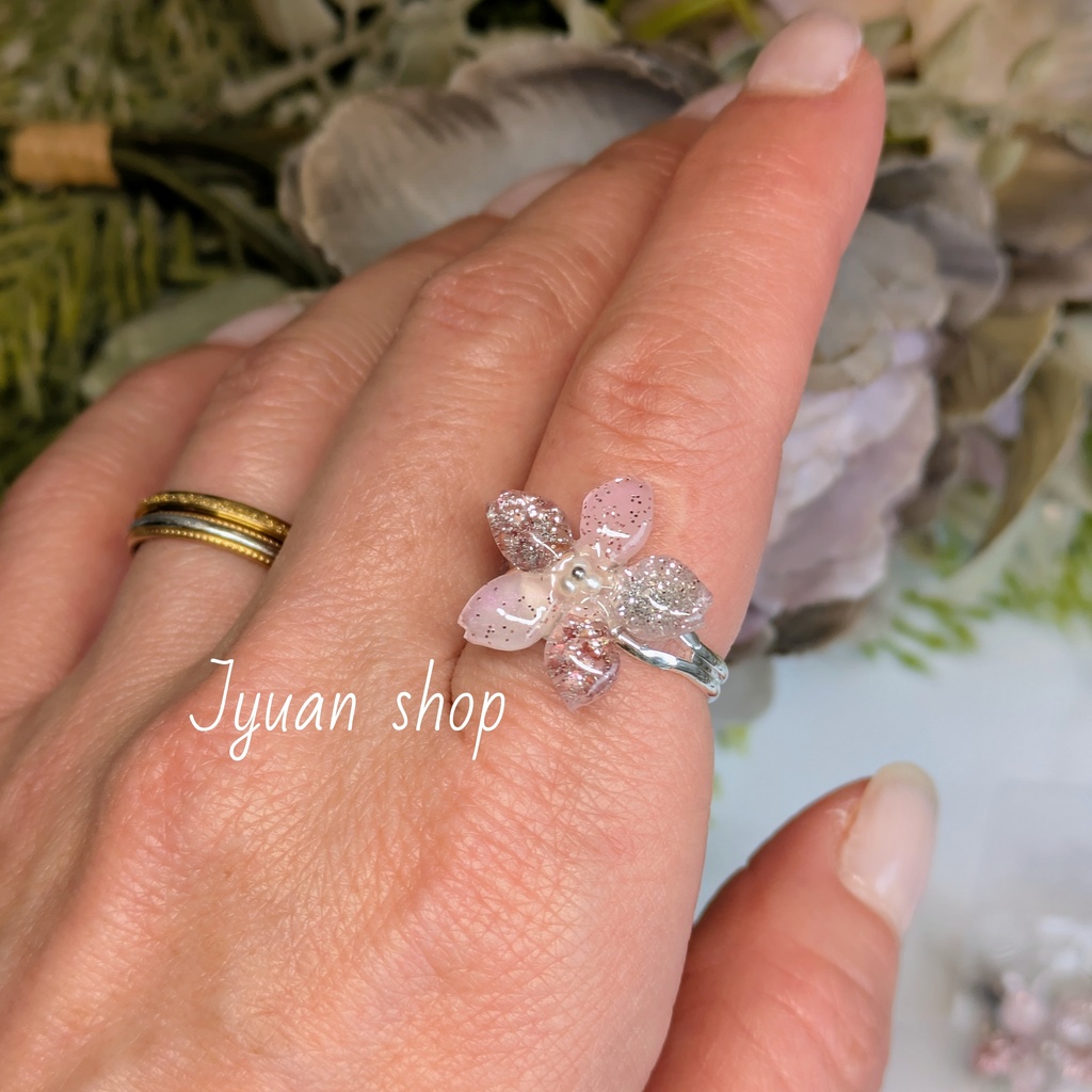 ★プレゼント企画★ 大人の桜アクセサリー 耳飾り&リング ※応募締切2/22※