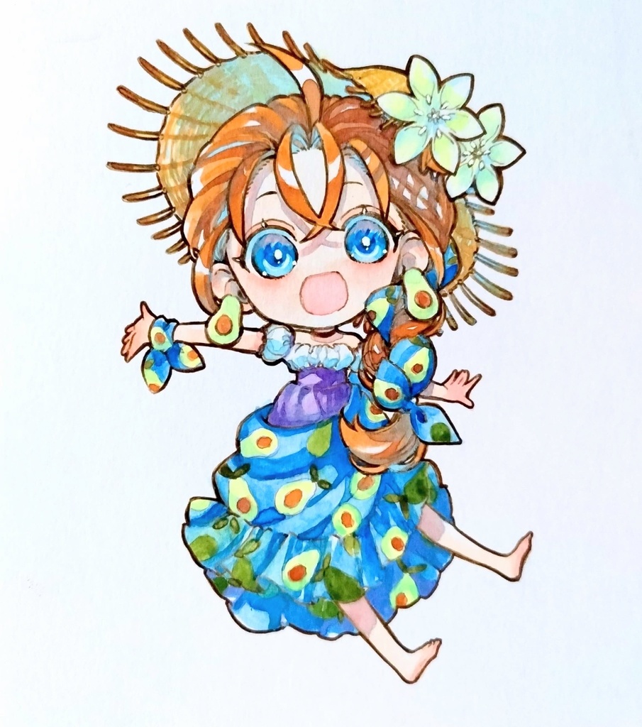 【原画】創作SDキャラ色紙1〜3