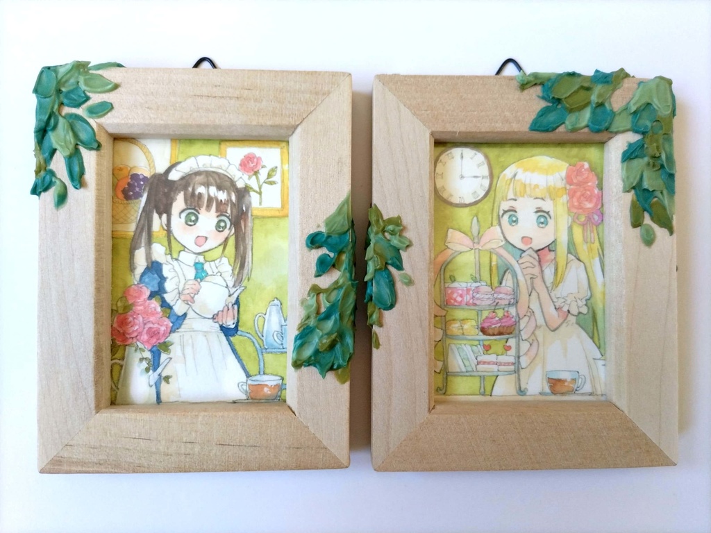 【額付きミニ原画】洋窓1〜4