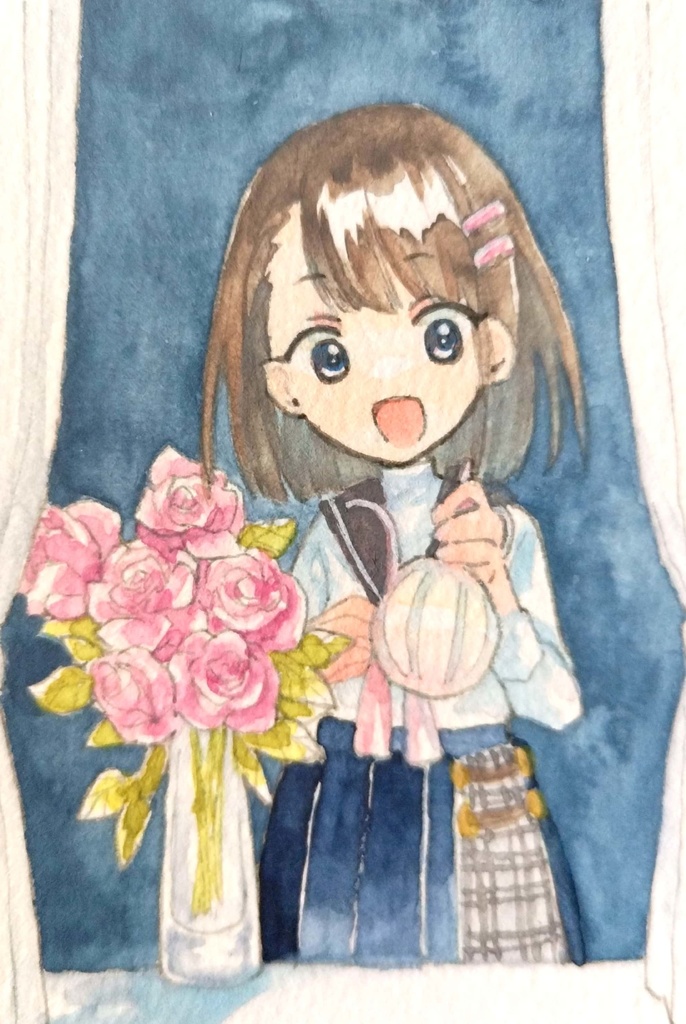 【額付きミニ原画】洋窓1〜4