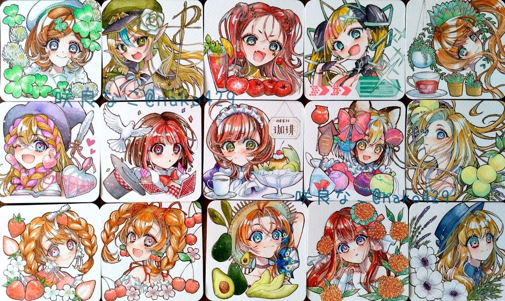 【てのひらペーパー原画】16~30