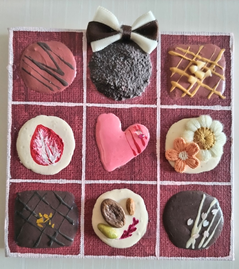 【テクスチャーアート】チョコレートBOX