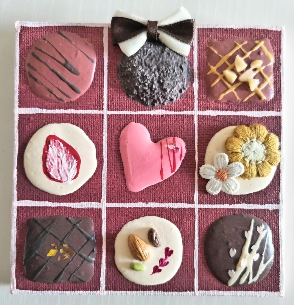 【テクスチャーアート】チョコレートBOX