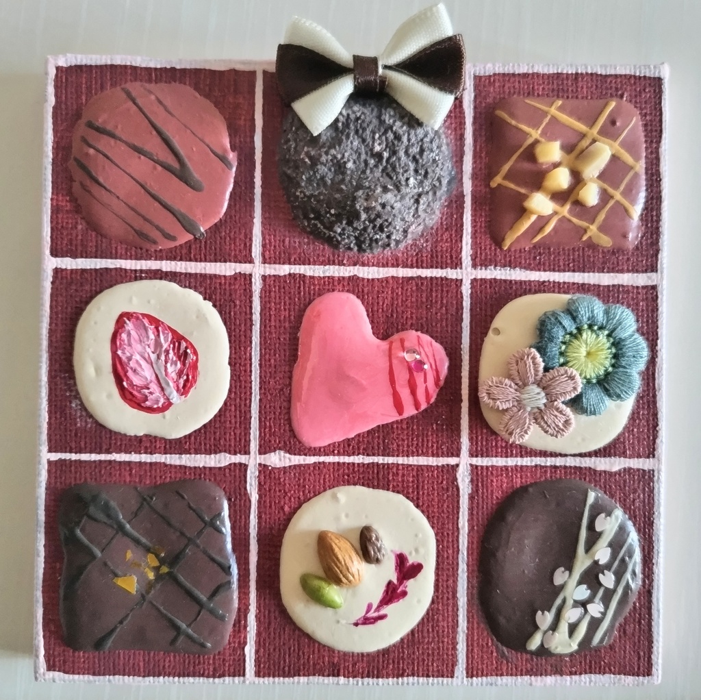 【テクスチャーアート】チョコレートBOX