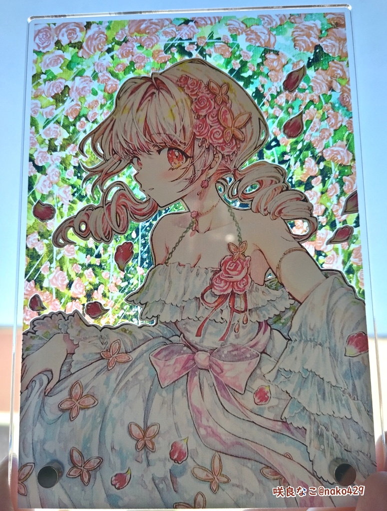 【アクリルフォトパネル】ローズ・ガーデンに導かれて