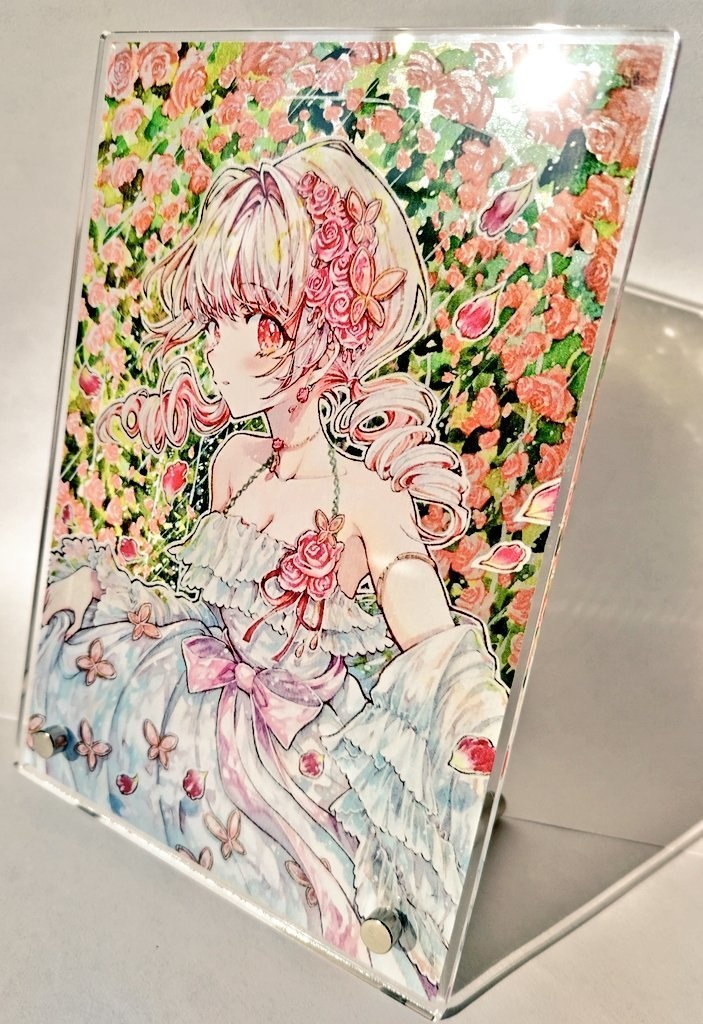 【アクリルフォトパネル】ローズ・ガーデンに導かれて